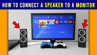 How To Connect A Speaker To A Monitor  Simple Steps [upl. by Sterner]