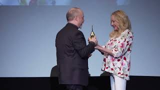 SBIFF 2024  Paul Giamatti Accepts Cinema Vanguard Award Presented By Virginia Madsen [upl. by Hilleary210]