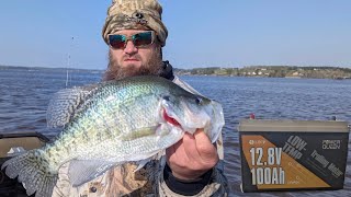 Crappie Fishings FAVORITE Louisiana Lake LITHIUM BATTERY Install amp More LIVESCOPE Fishing Time [upl. by Keane]