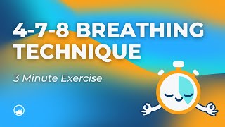 4 7 8 Breathing Exercise  3 Minutes  Technique With Counter Timer  Paced Breathing Exercise  DBT [upl. by Patricio531]