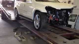 2012 Mercedes GL 550 Collision Repair Front Damage [upl. by Hedvige]