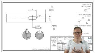 Bedeutung der Symmetrie und Messung an Beispiel einer Passfedernut ISO 1101 [upl. by Buzzell]