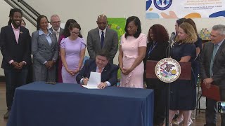 Pritzker signs legislation to enhance early childhood programs [upl. by Anerb749]