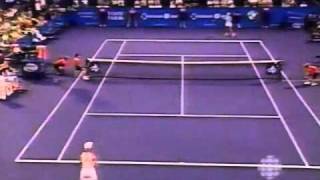 Justine Henin vs Elena Dementieva 2003 Rogers Cup Highlights [upl. by Anileh]