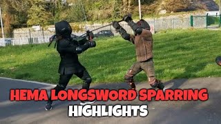 HEMA longsword sparring in the park  historical fencing ⚔️ [upl. by Dickman]