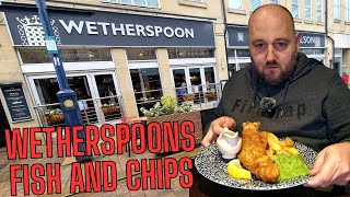 FISH AND CHIPS AT WETHERSPOONS  Is this THE BEST yet  Food Review  WETHERSPOONS WEEK DAY 5 [upl. by Eitsirk]