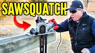 SKIL 16quot Worm Drive 16quot Carpentry Chainsaw Review [upl. by Aksehcnarf]