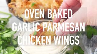 Oven Baked Garlic Parmesan Chicken Wings [upl. by Lucas]