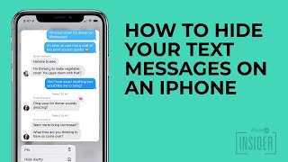 How to Hide Text Messages on an iPhone iOS 16 Update Hide iMessages or Use Secret Texting Apps [upl. by Stevena984]