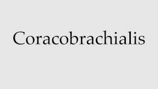 How to Pronounce Coracobrachialis [upl. by Nica]