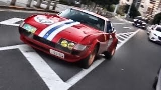 フェラーリ デイトナ レースカー公道走行／Ferrari 365 daytona competition on the road in Tokyo [upl. by Cressida850]