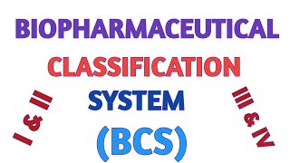 Biopharmaceutical Classification System BCS [upl. by Wildee434]