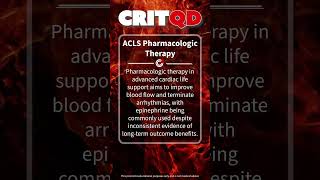 ACLS Pharmacologic Therapy [upl. by Munt]