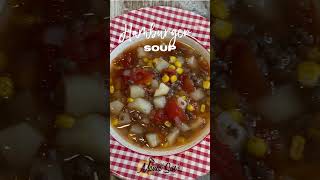 Easy and Delicious Hamburger Soup Best comfort food Easy soup recipe [upl. by Christis669]