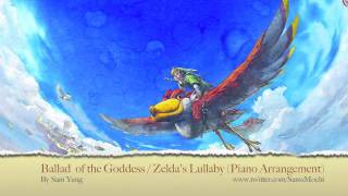 The Legend of Zelda Ballad of the GoddessZeldas Lullaby Piano Arrangement  by Sam Yung [upl. by Ha]