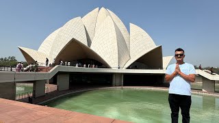 Lotus Temple New Delhi  Nepali vlog Video [upl. by Athiste]