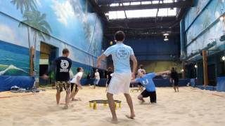 Great Shots from Indoor Sand Spikeball [upl. by Anaid879]