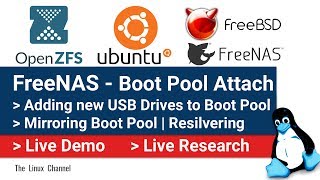 0x1b3 NAS OS  FreeNAS adding new USB Drives to Boot Pool  Mirroring Boot Pool  Resilvering [upl. by Moina]