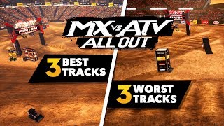 MX vs ATV All Out  3 Best Tracks And 3 Worst Tracks [upl. by Anul]