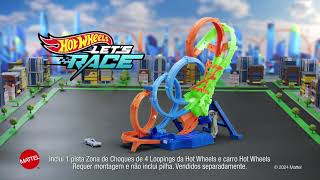 Hot Wheels Zona de Choques de 4 Loopings Pista I AD [upl. by Wilder]