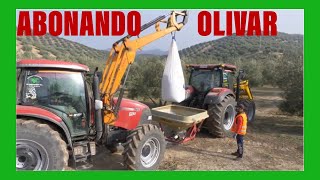 ABONADORA PARA OLIVOS 🌳 Tractor Case 130 🚜 [upl. by Saimerej]