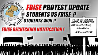 FBISE PROTEST UPDATE  GOOD NEWS STUDENTS WON  28 AUGUST 2024 [upl. by Alitha]