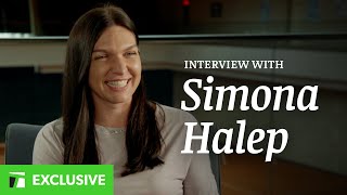 Simona Halep speaks on suspension being back on tour  Full Interview [upl. by Ekihc]