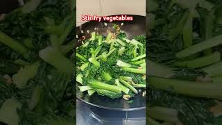 Stir fry vegetables with dry shrimp cooking easytomakefood food howtomakevegetable [upl. by Alik]