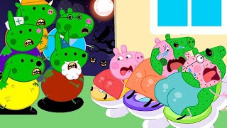 Zombie Apocalypse Zombies Appeared At The Pig City 🧟‍♂️🧟‍♀️  Peppa Pig Funny Animation [upl. by Boyes196]