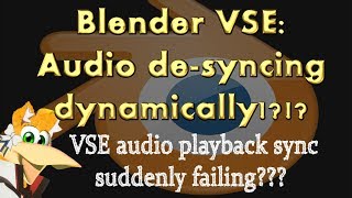 Blender VSE Bug Audio playback Sync suddenly failing [upl. by Ahsiemaj]