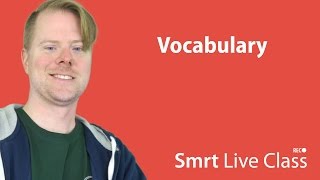 Vocabulary  UpperIntermediate English with Neal 18 [upl. by Paryavi712]