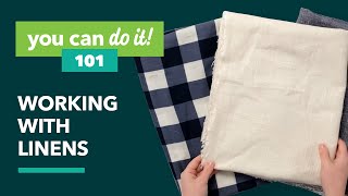 How to Sew with Linen Fabric [upl. by Artenahs]