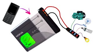 I Turn Old phone Battery into a Free 220v battery lifetime electricity [upl. by Stets]