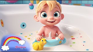 Baby Bath Song rainbowkidztv Children nursery rhymes and songs  Baby Bath Time Fun [upl. by Adyeren935]