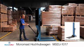 HanseLifter Monomast Hochhubwagen MSDJ1017 [upl. by Batha]