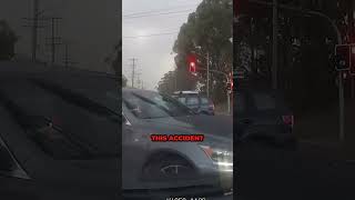 A Driver Momentarily Distracted Misses A Stop Sign And Collides With An Oncoming Car  car road [upl. by Tertia913]