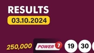 uwinn lottery result 03102024 October Thursday night POWER 7 GRAND 6 MAX 3 4 YOU SPIN 5 [upl. by Acinelav372]