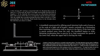 JEE 2025  Mechanics Problems From Pathfinder amp AITS [upl. by Angelique]