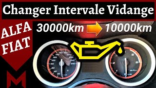 Modifier Intervale de Rappel Entretien sur Alfa Romeo et Fiat  Service Interval  🔧 MECA Maniaque [upl. by Yorgen]