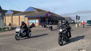 BurnhamOnSea motorcyclists in fundraising bike ride BurnhamOnSeacom [upl. by Siva954]