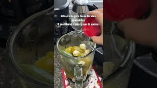 Receta salsa verde para tacos dorados quesadillas enchiladas gorditas shorts salsaverde [upl. by Collimore]