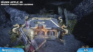 God of War  All Idunn Apple  Health Upgrades Locations Guide Idunn’s Orchard Trophy [upl. by Arukas]