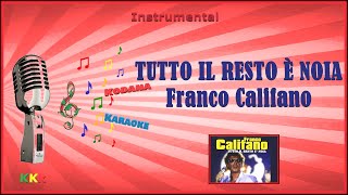 Tutto il resto è noia  Franco Califano  Karaoke Instrumental  Kodana Karaoke [upl. by Eidson278]