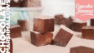 Easy Chocolate Marshmallows  Full Recipe  Cupcake Jemma [upl. by Sezen832]