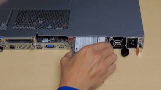 Lenovo ThinkSystem SR630 V3 removing a power supply unit [upl. by Dulcinea]