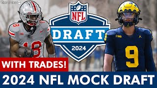 2024 NFL Mock Draft With Trades CHAOS Round 1 Projections From NFL Network’s Daniel Jeremiah [upl. by Nicolette]