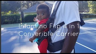 Infantino Flip 4in1 Convertible Baby Carrier Review [upl. by Neelrahc]