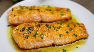 HonigKnoblauch glasierter Lachs Einfaches Lachs Rezept [upl. by Nerraw]