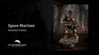 How to paint space marines infiltrator armour camo Easy and fast method in Grimdark [upl. by Mikey]