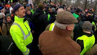 15 1 24 Groß DEMO LANDWIRTE BERLIN BERLIN [upl. by Lemaceon]